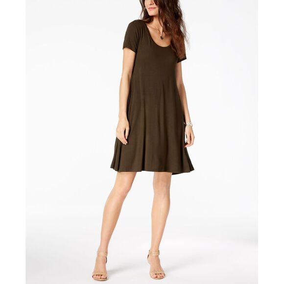 Style & Co Short Sleeve A Line Dress - Picture 1 of 4